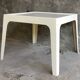 Square fiberglass dining table - space-age design 1960