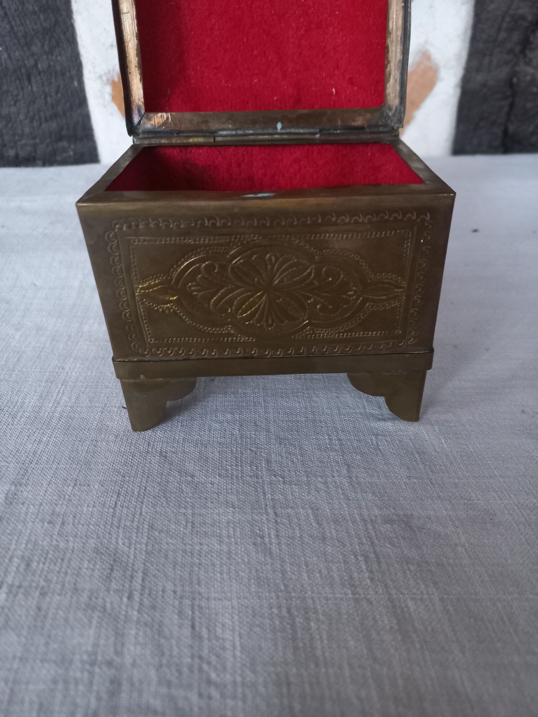 Brass jewelry box