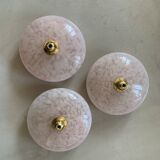 Pink Clichy glass pendant lamp