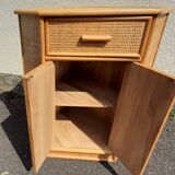 Vintage bamboo rattan notch