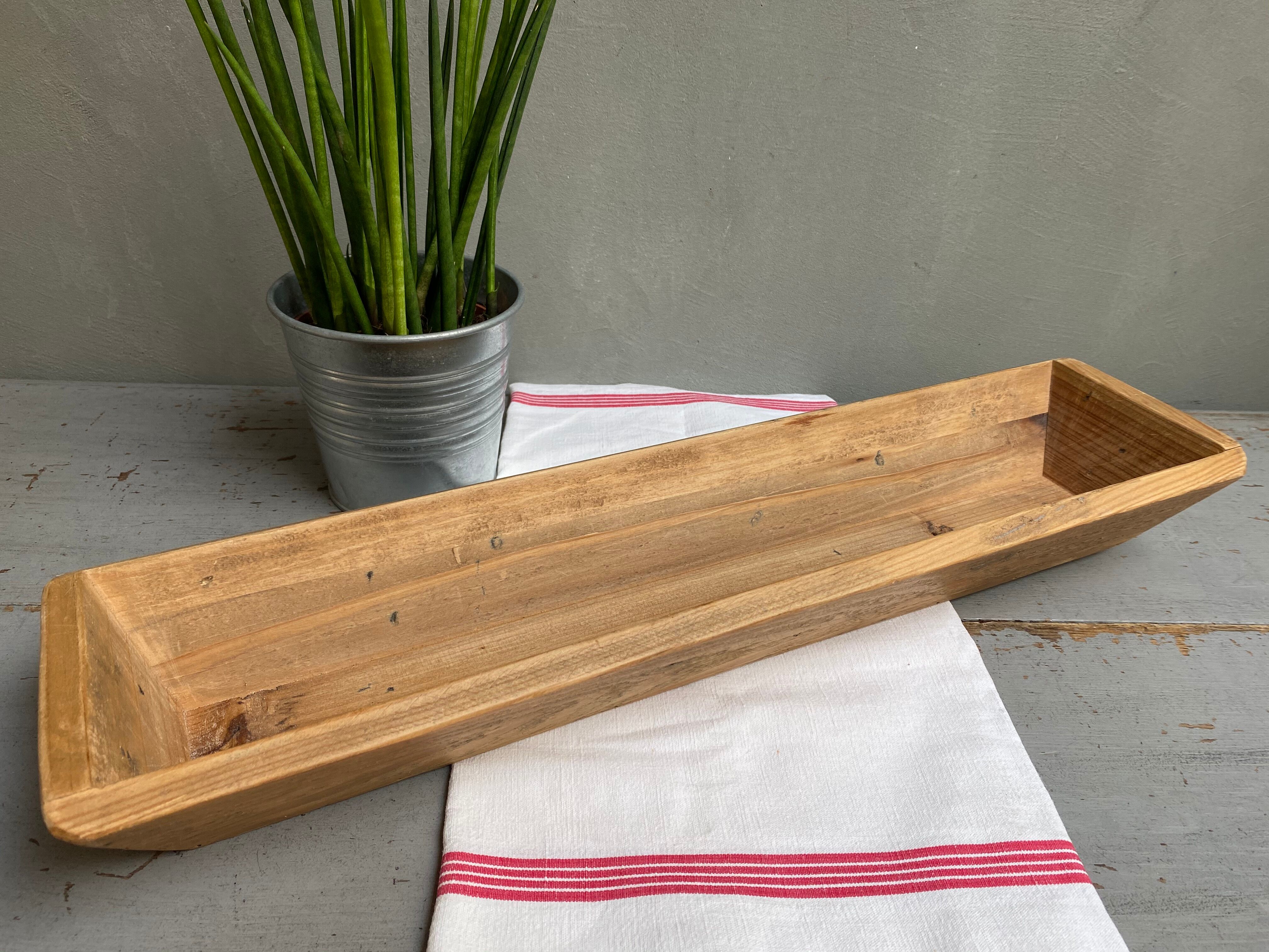 Raw wooden baker's basket