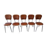 Set of 5 vintage chairs