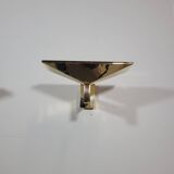 Pair of vintage brass wall lights Verre Lumiere