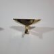 Paire d'appliques vintage en laiton Verre Lumiere