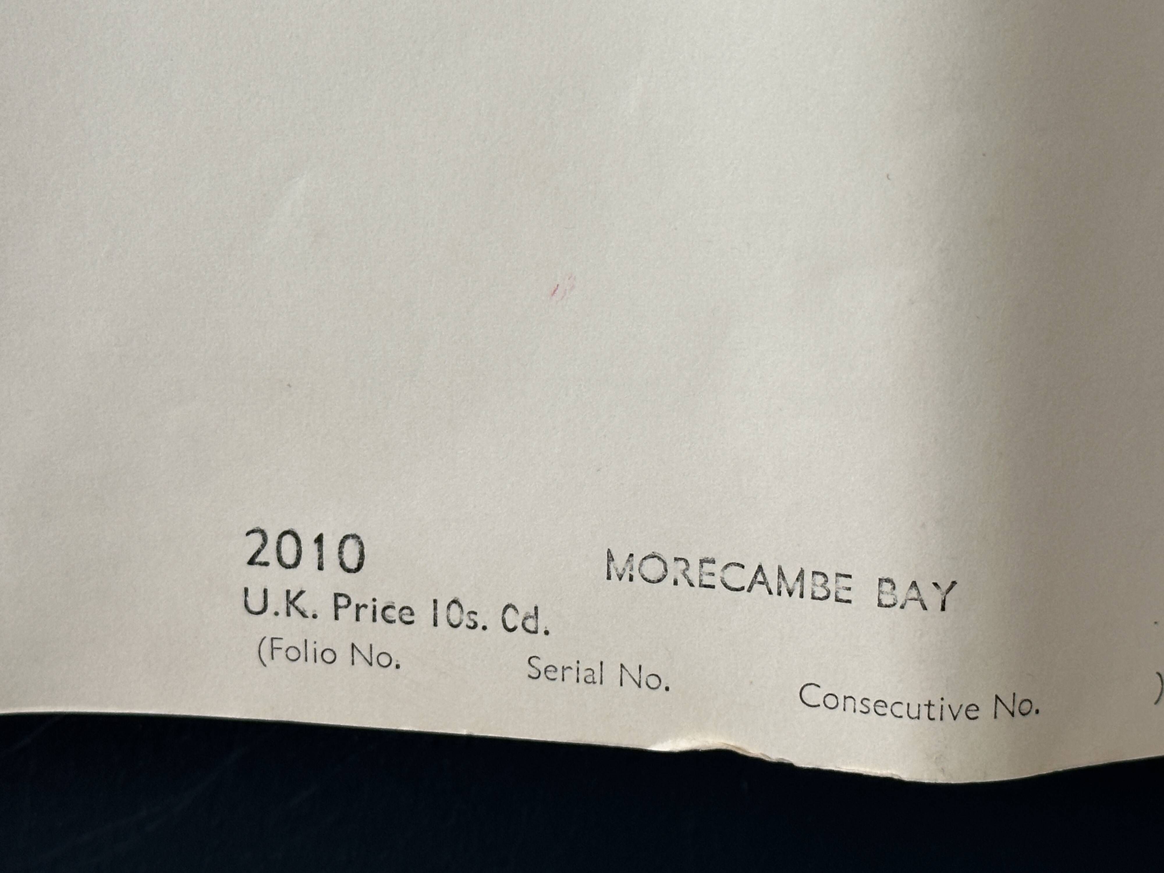 England West Coast Morecambe Bay Nautical Map