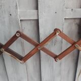 Zig zag wooden wall light from the 60s