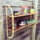 Rattan “arc” shelf