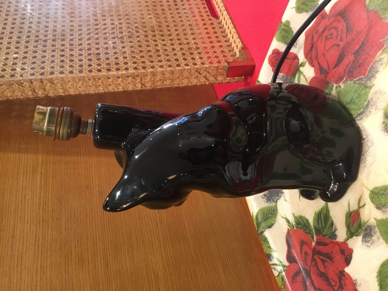 Cat lamp foot from the 80s