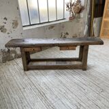 Solid oak console workbench 220cm
