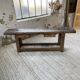 Etabli console en chêne massif 220cm