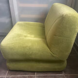 Chauffeuse verte vintage
