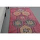 Vintage Turkish Hand-Knotted Wool Cotton Pink Runner Rug 94x329