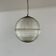 Parisian glass holophane hanging lamp