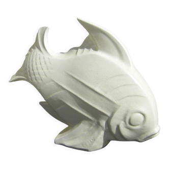 Zoomorphic sculpture of an exotic art deco fish by lejan