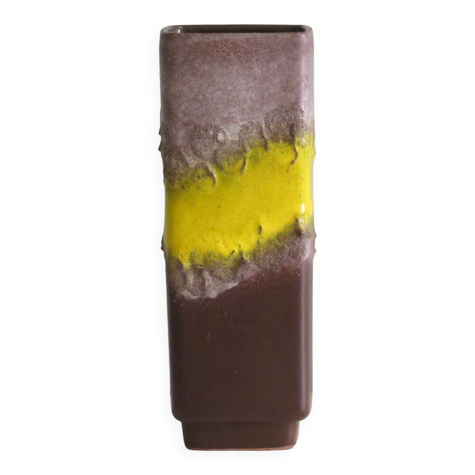 Fat Lava Strelha Ceramic Vase, GDR 1970