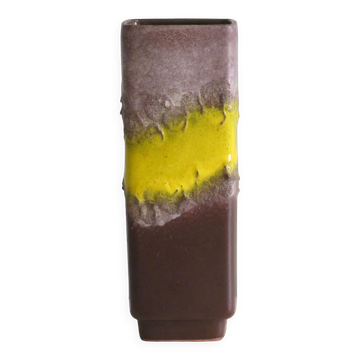 Fat Lava Strelha Ceramic Vase, GDR 1970