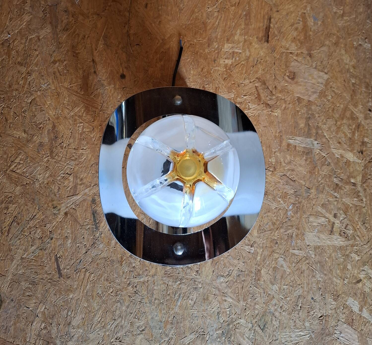 Mazzega designer wall lamp, Murano glass