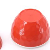 Red plastic strawberry ice bucket, 1970s