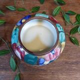 Vintage ceramic bowl with floral patterns