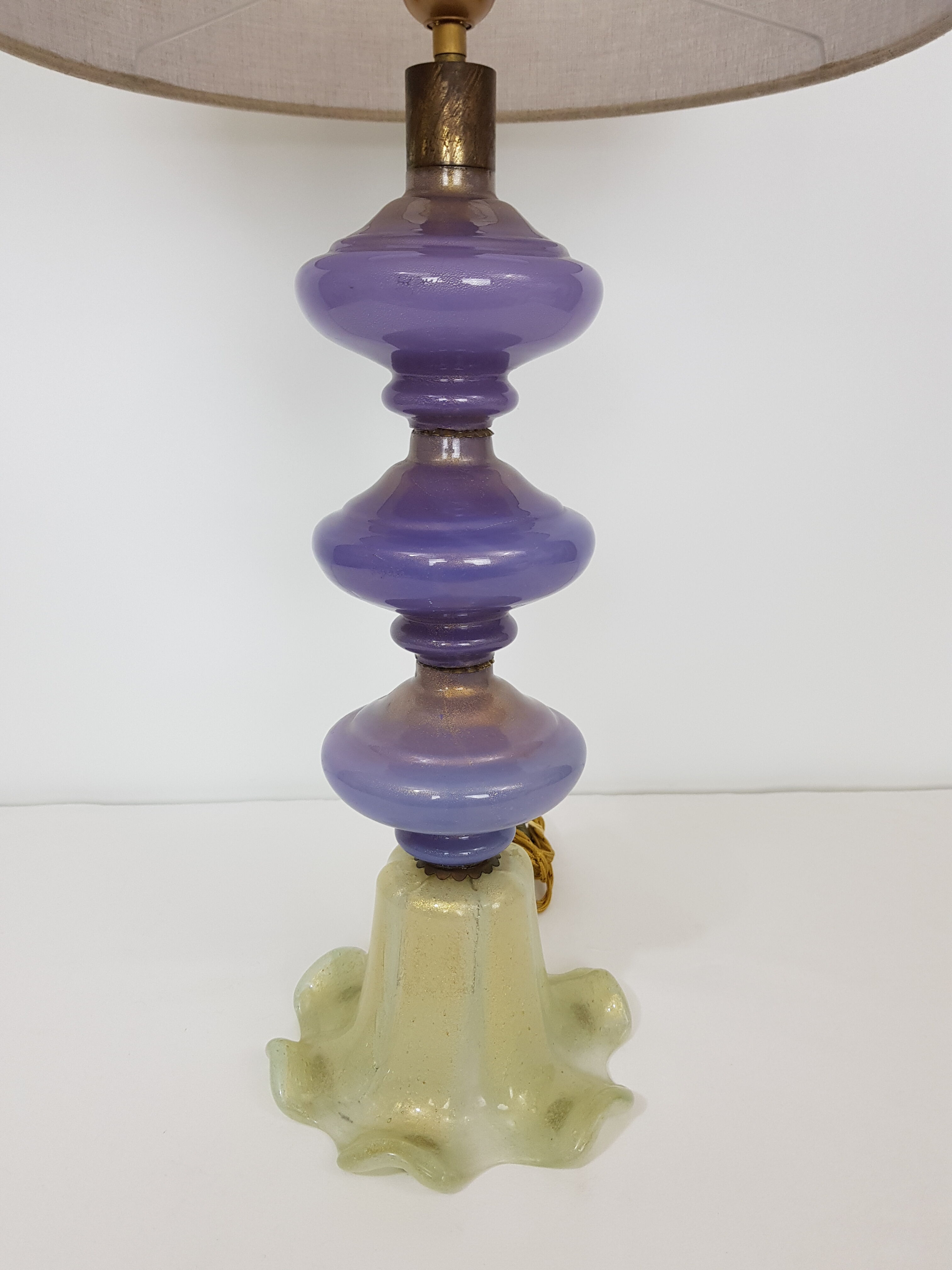 Murano glass lamp by Seguso 1970