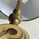 MASSIVE BRASS LAMP and VINTAGE Velvet