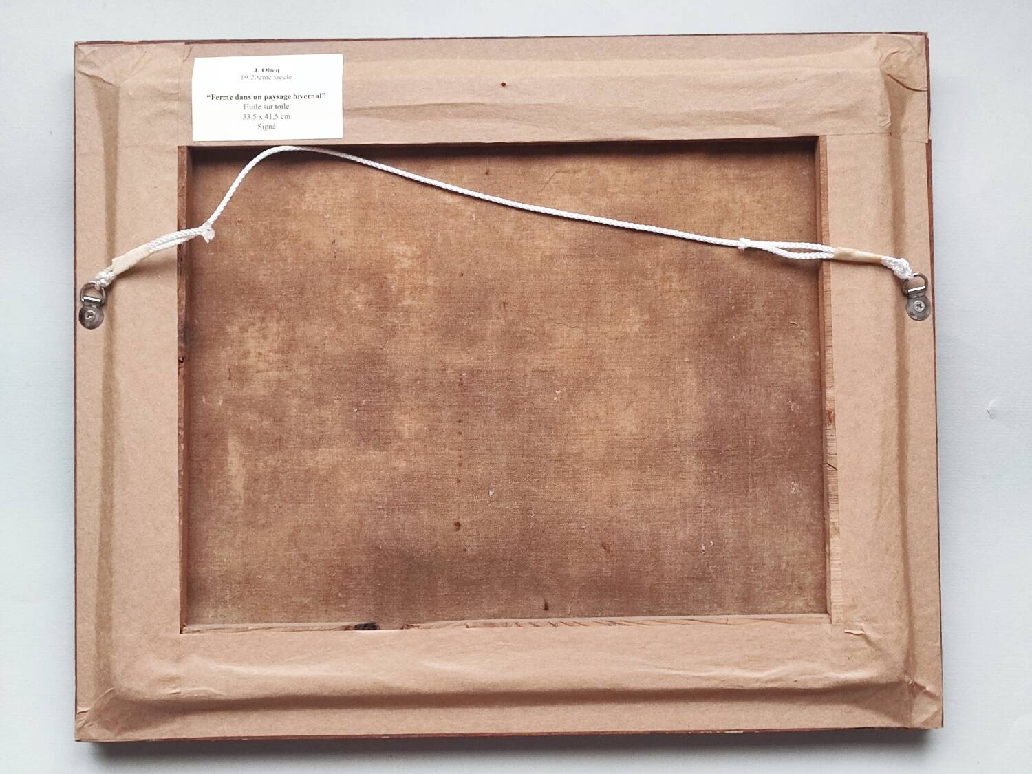 Paire de peintures à l'huile