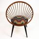 Pair of Yngve Ekström Circle Chairs for Swedese, Sweden 1950s – Original Up