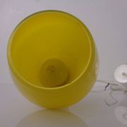 Yellow Teardrop Glass Ceiling Lamp from Holmegaard, Denmark, 1960s