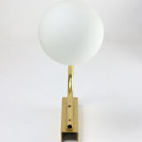 Mid century Italian Golden & Opaline Wall Lamp
