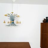 Grand lustre italien Hollywood Regency par Hans Kögl