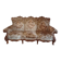 Three-seater canapé in antique style / Louis XV in carved wood.
