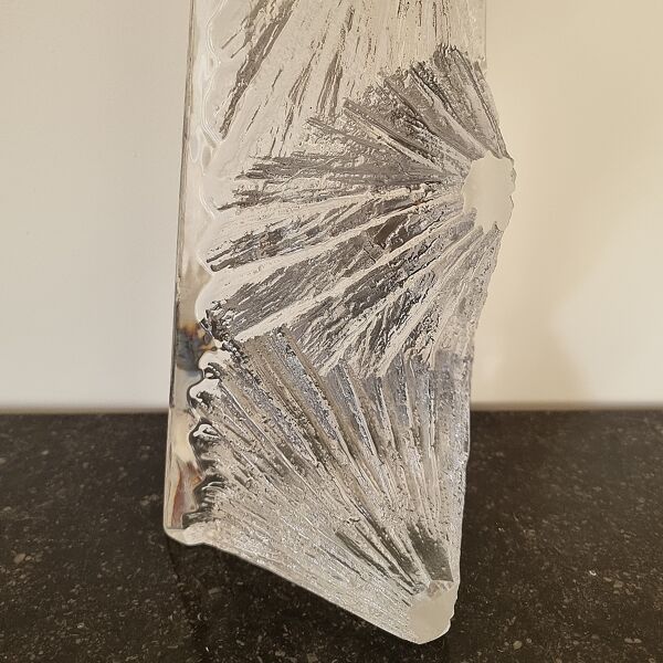 Lampe ''Cratères'' en cristal Daum, vers 1960