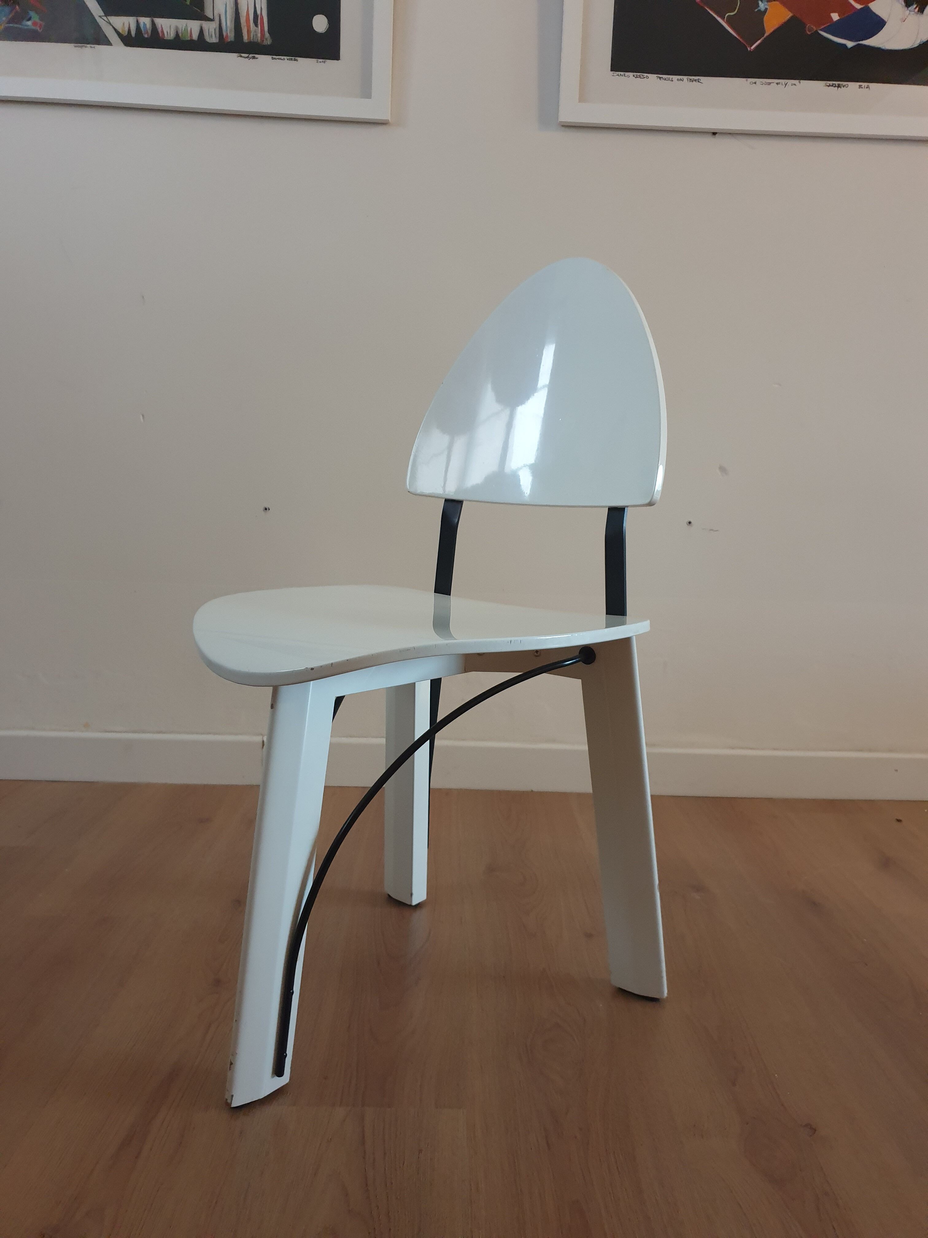 Ensemble de 4 chaises par Pozzi