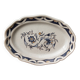 Plat ovale en faïence de Nevers