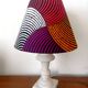 Alabaster lamp and Wax lampshade