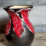 Duo of ceramic vases foams Fat Lava vintages