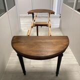 Table ronde en noyer