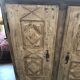 Sideboard Louis XVI epoch XIXth patinated gray with 2 doors