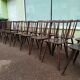 Lot de 20 chaises de bistrot bois - vintage