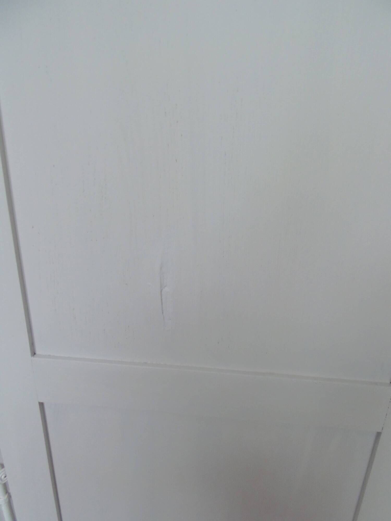 Vintage Parisian wardrobe re-enchanted in pearl gray with waxed finish.