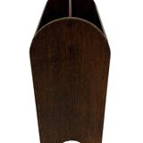 Art Deco Oak Newspaper Rack Magazine Rack 1950s design