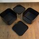 Anna Castelli pair of black Componibili night tables