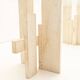 Travertine dining table by Willy Ballez, 1970s