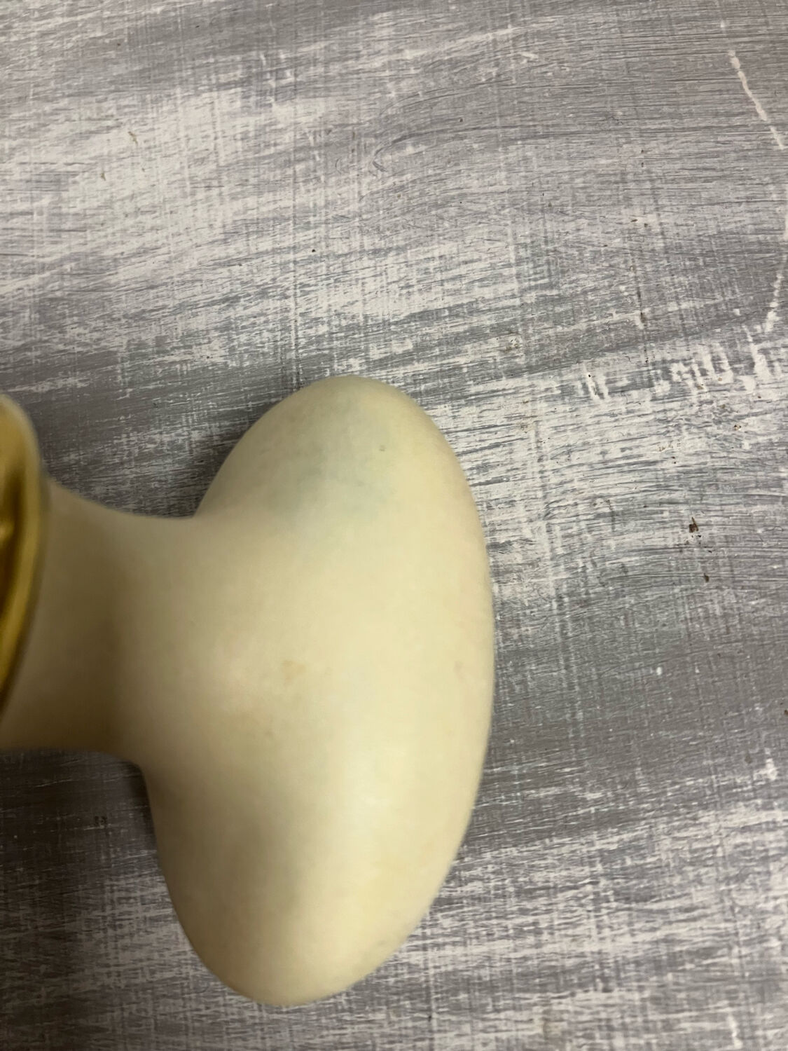 Old beige door handle