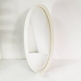Minimalist wall mirror - oval, Germany, 70s