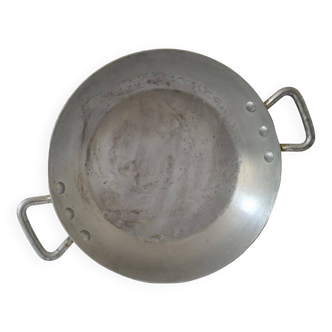 Large Aluminum Frying Pan Bourgeat France D36 cm Paella Or Other