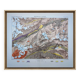 Le Saint-Gothard, Suisse, carte originale imprimée en 1878