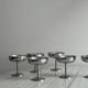 6 stainless steel footed bowls, Letang Remy style
