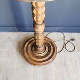 Wooden floor lamp