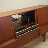 Teak highboard, Danish design, 1970s, production: Denmark